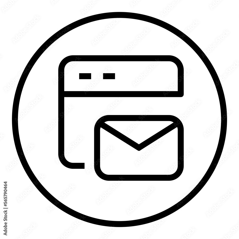 Browser Circular line icon Browser Circular line icon