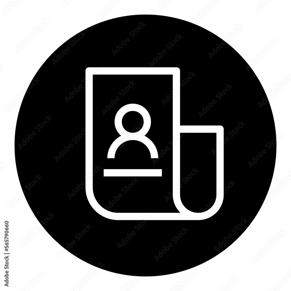 Article Circular glyph icon