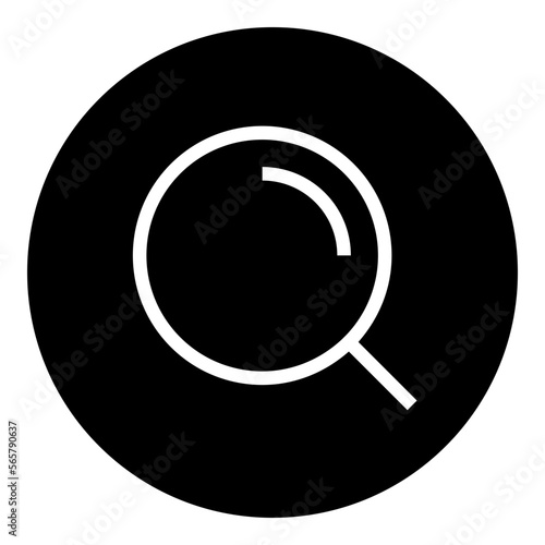 Search Circular glyph icon