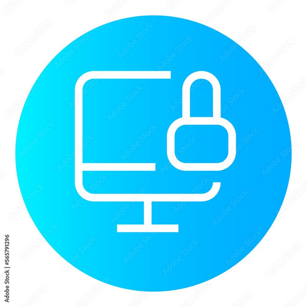 Password Manager Circular gradient icon Password Manager Circular gradient icon