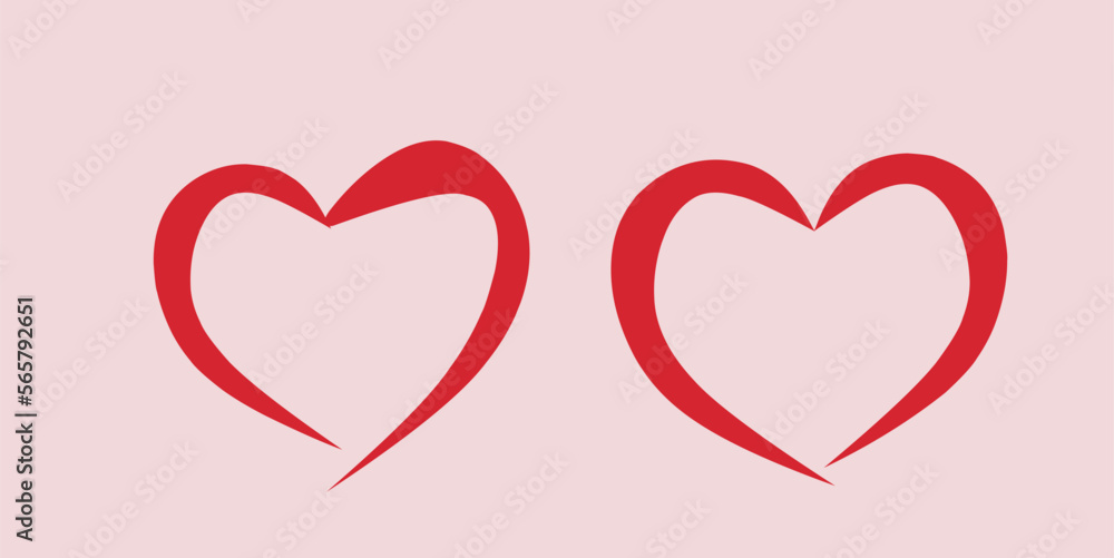 Love heart icon vector. Creative illustration romantic collection love symbols. Love concept. for Valentines day, Mothers day, wedding, love and romantic events