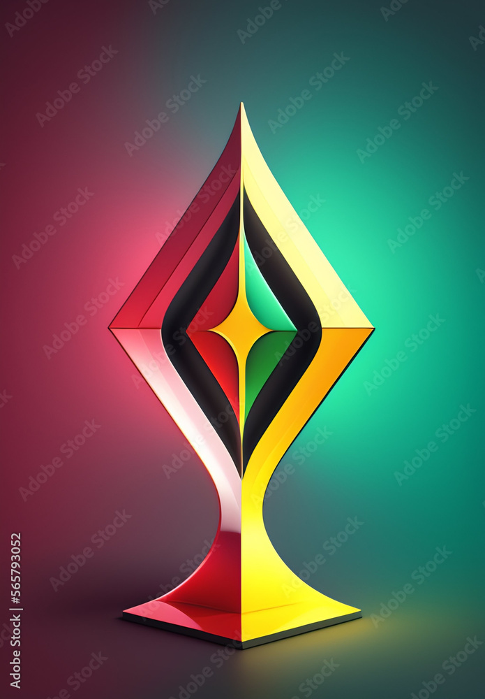 Fototapeta premium Modern Abstract Background, Backdrop, Design Element, Poster Banner or Flier With Space For Text - Generative AI