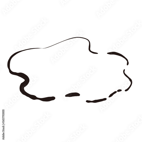 こぼれた水のイラスト