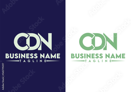 Letter CDN logo design vector template, CDN logo photo