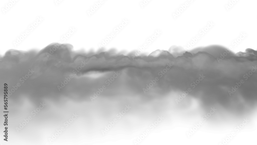 Fototapeta premium Realistic smoke clouds fog perfect for compositing into your shots. transparent, 4k, png alpha.