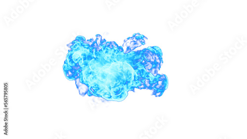 Blue fire design, 4k, png alpha. Simply drop it to screen or add. 3D Illustration