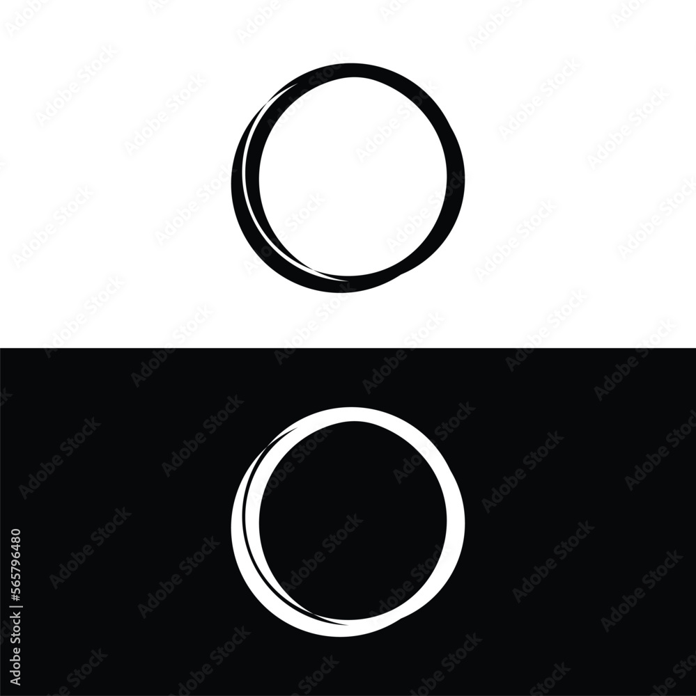Circle vector logo template design . Circle icon . Circle silhouette Circle vector logo template design . Circle icon . Circle silhouette