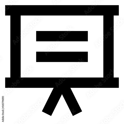 Easel Board line icon