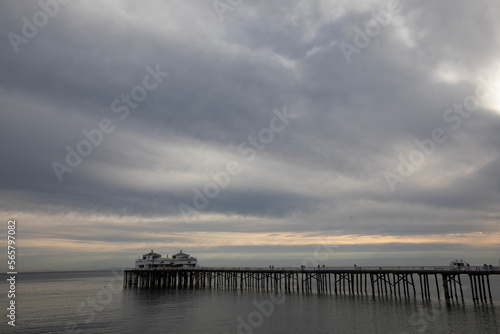 clouds over the Malibu Pier 