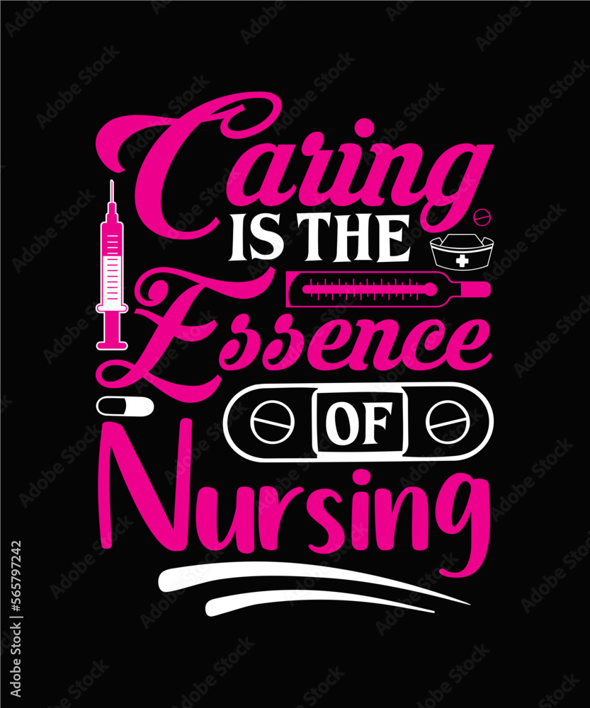 Caring is the essence of nursing T-Shirt Nurse SVG Bundle, Nurse Quotes ...
