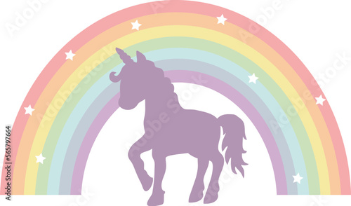 Vector Rainbow Unicorn