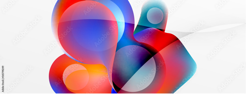 Fluid abstract background, round shapes and circle flowing design for wallpaper, banner, background or landing Fluid abstract background, round shapes and circle flowing design for wallpaper, banner, background or landing