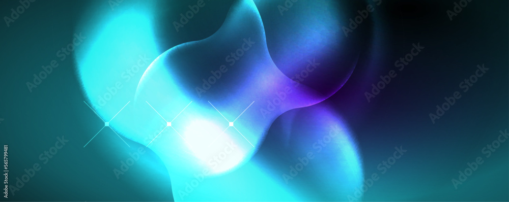 Neon glowing waves, magic energy space light concept, abstract background wallpaper design Neon glowing waves, magic energy space light concept, abstract background wallpaper design