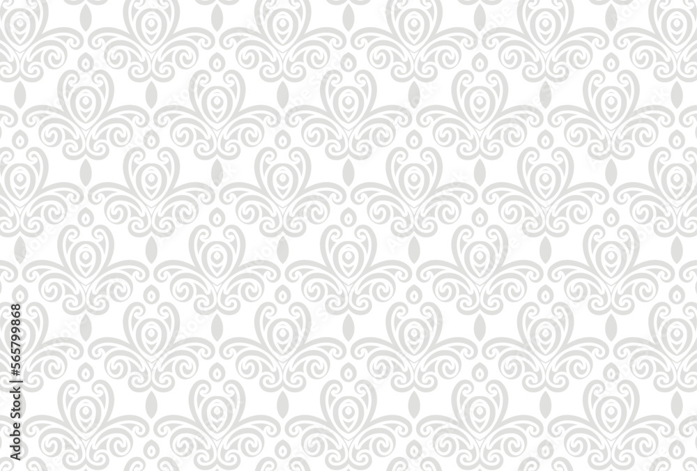 elegant white seamless geometric pattern