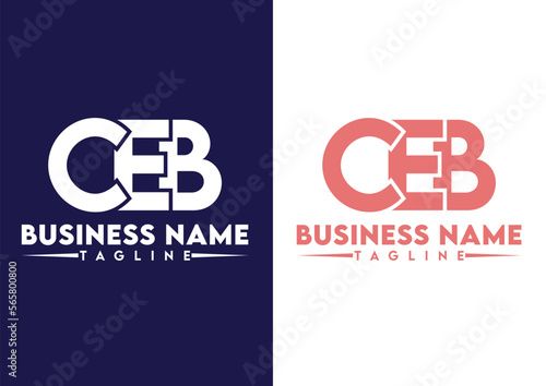 Letter CEB logo design vector template, CEB logo photo