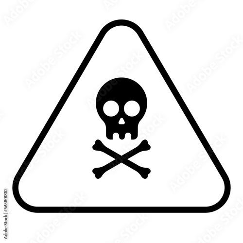 Beware a poisoning and dangerous chemical sign.
