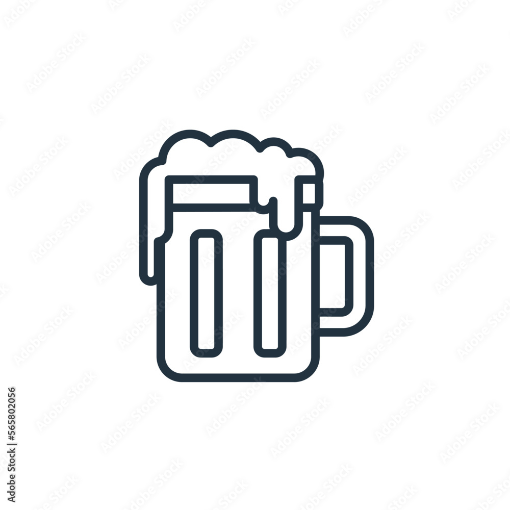 Beer cup icon isolated on white background. Can be used for topics like celebrations, parties. Beer cup icon isolated on white background. Can be used for topics like celebrations, parties.