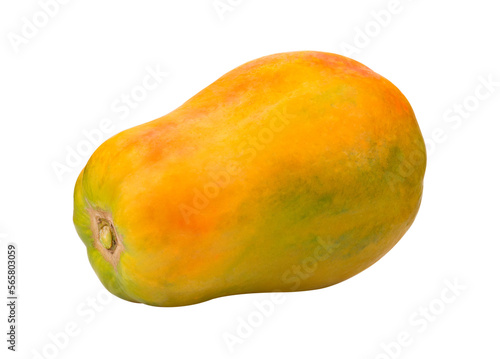 papaya isolated on transparent png.