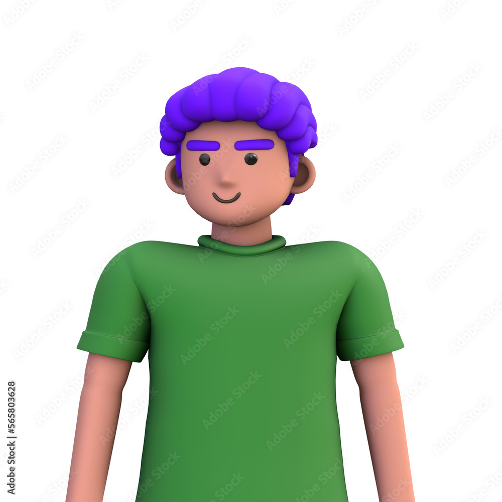3D ILLUSTRATION RENDERING. PORTRAIT SMILLING MAN CUTE CARTOON CHARACTER YOUNG MALE MODEL STANDING ON ISOLATED WHITE BACKGROUND. MINIMAL SOCIAL MEDIA AVATAR PEOPLE PROFILE PICTURE DESIGN. 3D ILLUSTRATION RENDERING. PORTRAIT SMILLING MAN CUTE CARTOON CHARACTER YOUNG MALE MODEL STANDING ON ISOLATED WHITE BACKGROUND. MINIMAL SOCIAL MEDIA AVATAR PEOPLE PROFILE PICTURE DESIGN.