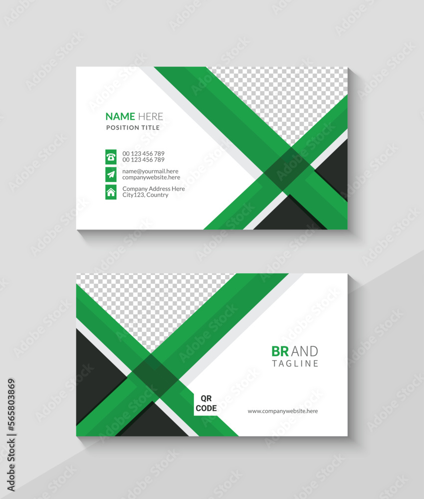 Creative business card design, Modern and minimal visiting card template