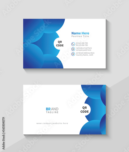 Fototapeta Naklejka Na Ścianę i Meble -  Modern professional business card design template