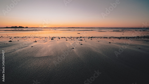 sunset on the beach