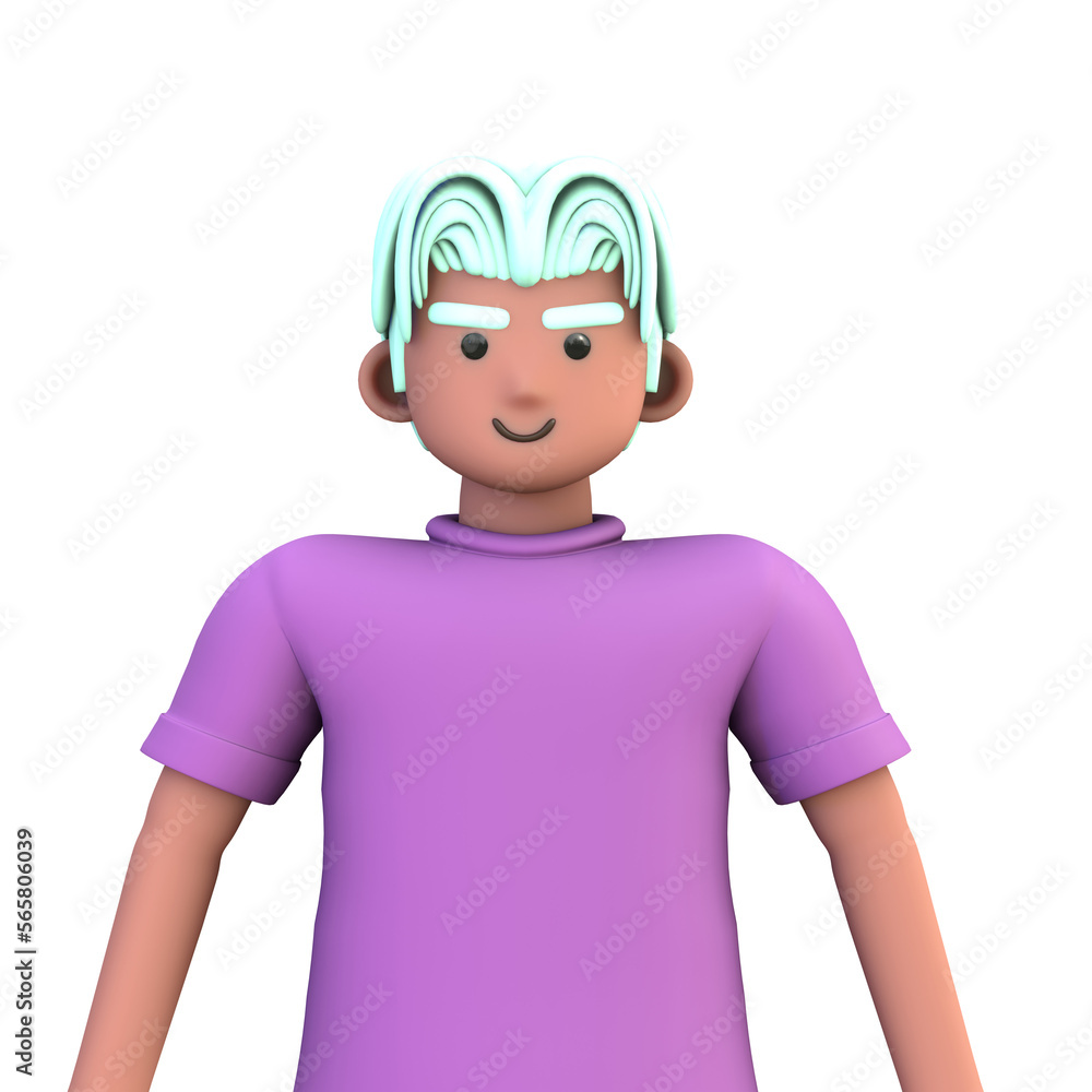 3D ILLUSTRATION RENDERING. PORTRAIT SMILLING MAN CUTE CARTOON CHARACTER YOUNG MALE MODEL STANDING ON ISOLATED WHITE BACKGROUND. MINIMAL SOCIAL MEDIA AVATAR PEOPLE PROFILE PICTURE DESIGN. 3D ILLUSTRATION RENDERING. PORTRAIT SMILLING MAN CUTE CARTOON CHARACTER YOUNG MALE MODEL STANDING ON ISOLATED WHITE BACKGROUND. MINIMAL SOCIAL MEDIA AVATAR PEOPLE PROFILE PICTURE DESIGN.