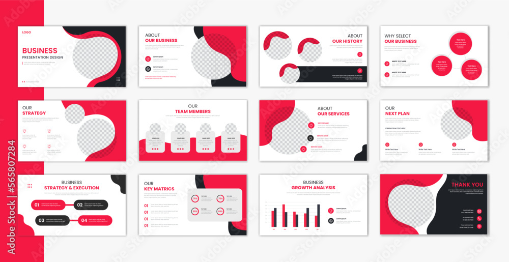 Corporate template presentation design , business presentation ...