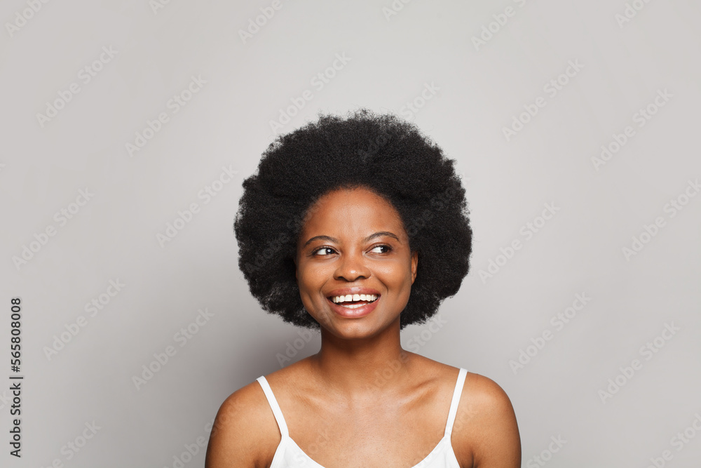 Happy smiling young woman portrait Happy smiling young woman portrait