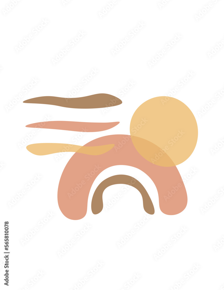 illustration of a aesthetic shape illustration of a aesthetic shape