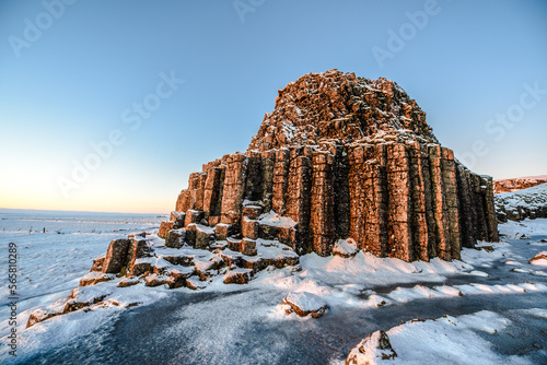 snowy iceland on with different views