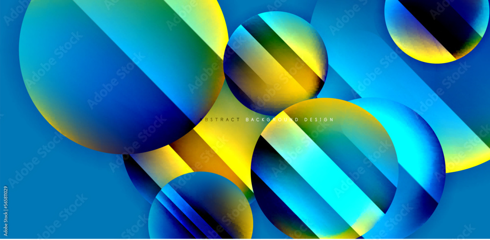 Circles with glossy surface and light and shadow effects abstract background. Template for covers, templates, flyers, placards, brochures, banners Circles with glossy surface and light and shadow effects abstract background. Template for covers, templates, flyers, placards, brochures, banners
