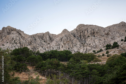 landscape in the mountains Croatia Baška