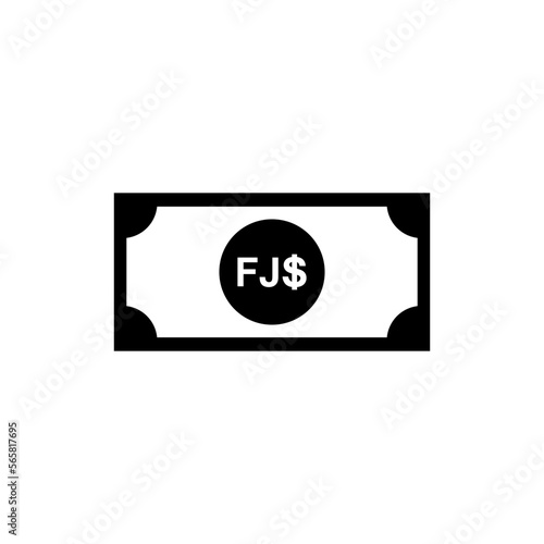 Fiji Currency, Fijian Dollar, FJD Sign. Vector Illustration