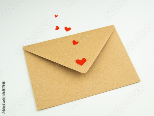 craft envelopes for sending letters to loved one ,st valentine's day message