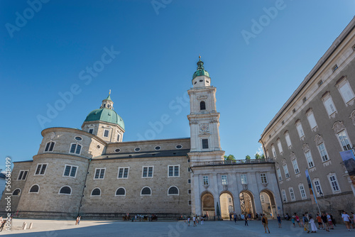 Salzburg Cathedral, Austria. It is the seventeenth-century Baroque cathedral, completely rebuilt in the seventeenth century.