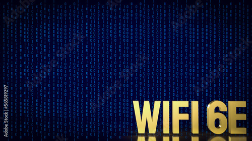 The wifi 6e for technology concept 3d rendering photo