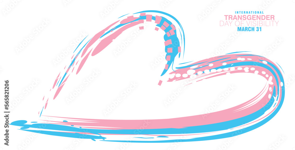 An abstract illustration for International Transgender Day of Visibility An abstract illustration for International Transgender Day of Visibility