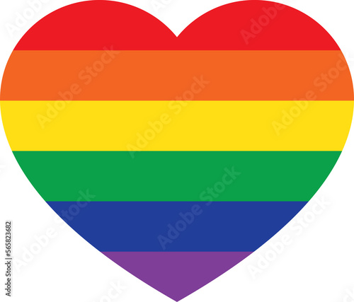 Rainbow colored heart shape flat icon. LGBTQI concept. Free Download Rainbow colored heart shape flat icon. LGBTQI concept. - GFXLoad