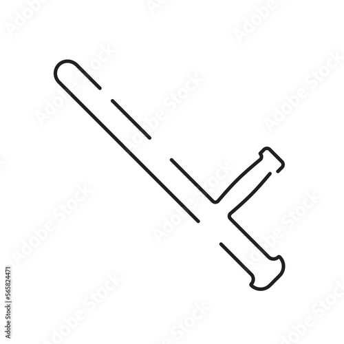 Police line icon. Law and Judgement line icons. Justice, Court of law and Government vector linear icon