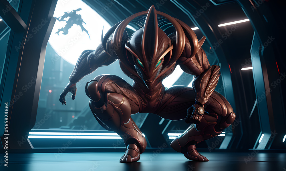 high resolution photography of an alien Character Design full body ...