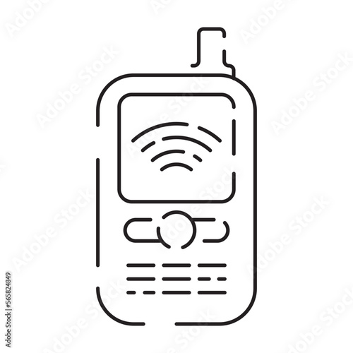 Police line icon. Law and Judgement line icons. Justice, Court of law and Government vector linear icon