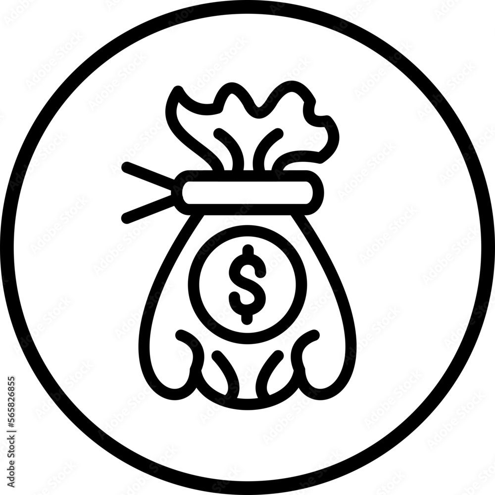 Money Bag Icon Style Money Bag Icon Style