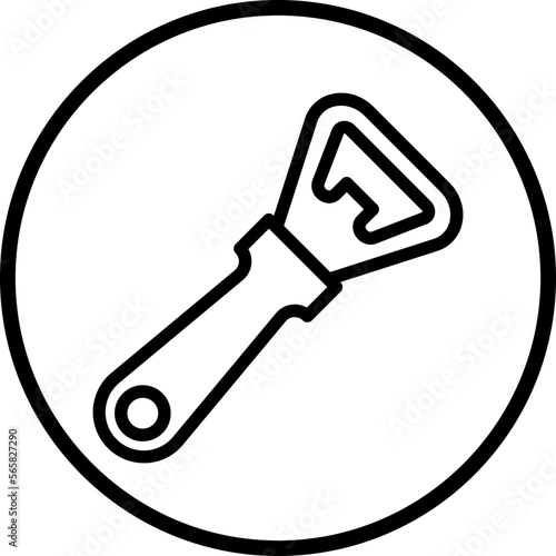 bottle opener icon style