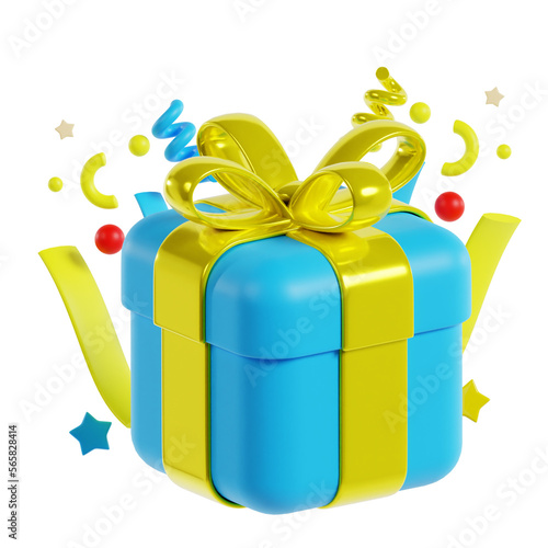 3d gift box icon