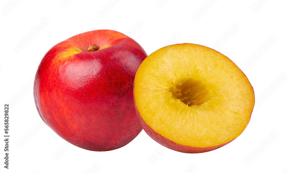 Nectarine isolated on transparent png Nectarine isolated on transparent png