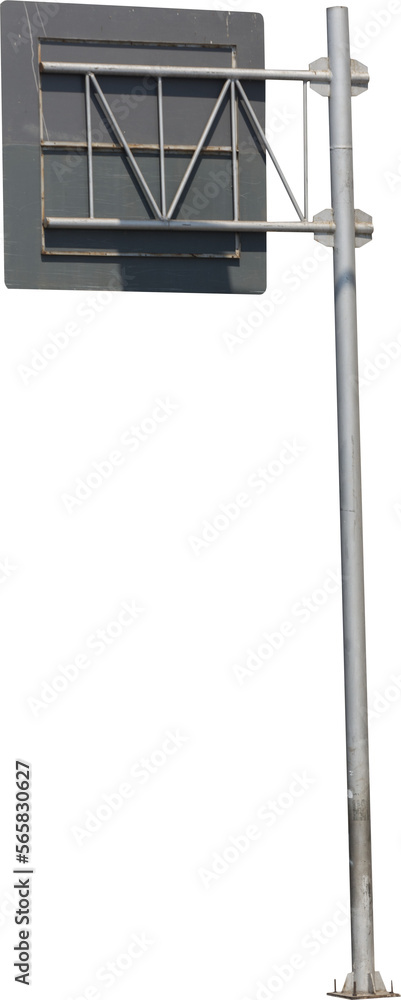 Isolated PNG cutout of a road sign on a transparent background, ideal for photobashing, matte-painting, concept art Isolated PNG cutout of a road sign on a transparent background, ideal for photobashing, matte-painting, concept art