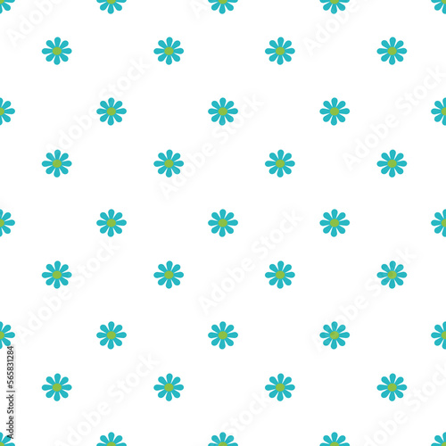 Spring Daisy flowers and dots