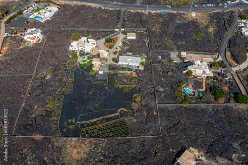 Tahiche auf Lanzarote aus der Luft photo