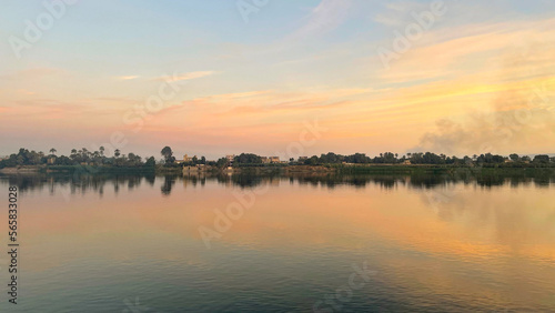 Nile River Sunset in Aswan, Nile cruise © Alexandra